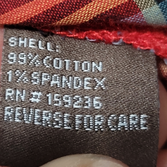 J. MCLAUGHLIN Women’s red plaid cotton long sleeve button up top Size M - Picture 5 of 5